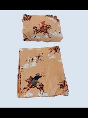The Company Store Cowboy Twin Rodeo Sheet Set
